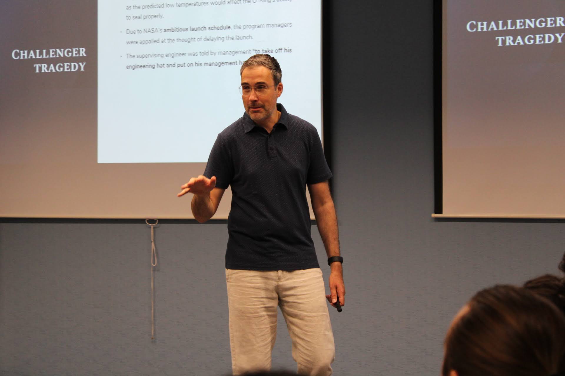 Imre Végh facilitating a leadership workshop